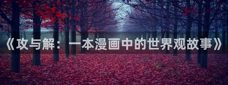 漫蛙灰公子：《攻与解：一本漫画中的世界观故事》